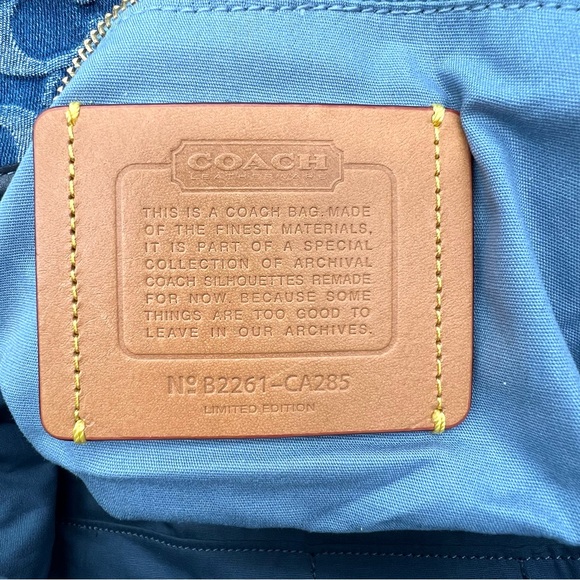 Coach Limited Edition Denim Signature Duffle Bag Archive Collection EUC with COA - Picture 3 of 16